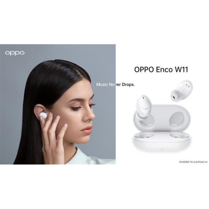 Bluetooth-гарнітура Oppo Enco W11 White (ETI41 WHITE)