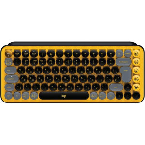 Клавiатура Logitech Pop Wireless Blast Yellow (920-010716)