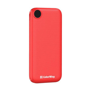 Универсальная мобильная батарея ColorWay Slim, LCD 10000mAh Red (CW-PB100LPH2RD-D) Универсальная мобильная батарея ColorWay Slim, LCD 10000mAh Red (CW-PB100LPH2RD-D)