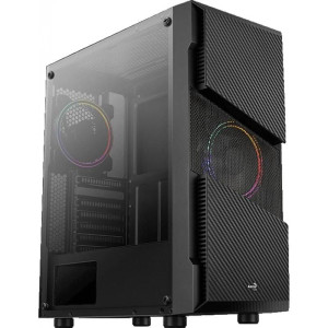 Корпус AEROCOOL Menace Saturn FRGB-G-BK-v1 Black без БП Корпус AEROCOOL Menace Saturn FRGB-G-BK-v1 Black без БП