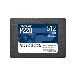 Накопитель SSD 512GB Patriot P220 2.5" SATAIII TLC (P220S512G25) Накопитель SSD 512GB Patriot P220 2.5" SATAIII TLC (P220S512G25)