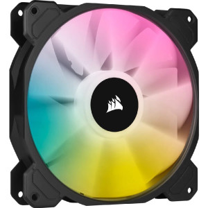Вентилятор Corsair iCUE SP140 RGB Elite Performance (CO-9050110-WW), 140x140x25мм, 4-pin PWM, чорний Вентилятор Corsair iCUE SP140 RGB Elite Performance (CO-9050110-WW), 140x140x25мм, 4-pin PWM, чорний