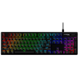 Клавіатура HyperX Alloy Origins Red RGB PBT ENG/RU Black (639N3AA) USB Клавіатура HyperX Alloy Origins Red RGB PBT ENG/RU Black (639N3AA) USB