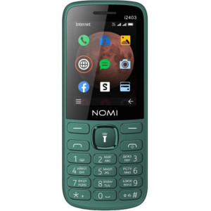 Мобильный телефон Nomi i2403 Dual Sim Dark Green Мобильный телефон Nomi i2403 Dual Sim Dark Green