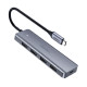 Концентратор USB Type-C Ugreen 4xUSB 3.0, Gray (70336)