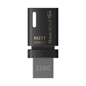 Флеш-накопичувач USB3.2 128GB OTG Type-C Team M211 Black (TM2113128GB01) Флеш-накопичувач USB3.2 128GB OTG Type-C Team M211 Black (TM2113128GB01)