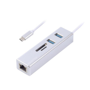 Концентратор USB Type-C Maxxter 2хUSB3.0, RJ-45, microSD/TF, металл, Grey (NECH-2P-SD-01) Концентратор USB Type-C Maxxter 2хUSB3.0, RJ-45, microSD/TF, металл, Grey (NECH-2P-SD-01)