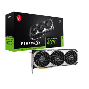 Видеокарта GF RTX 4070 12GB GDDR6X Ventus 3X E OC MSI (GeForce RTX 4070 VENTUS 3X E 12G OC) Видеокарта GF RTX 4070 12GB GDDR6X Ventus 3X E OC MSI (GeForce RTX 4070 VENTUS 3X E 12G OC)