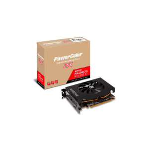Відеокарта AMD Radeon RX 6500 XT 4GB GDDR6 ITX PowerColor (AXRX 6500XT 4GBD6-DH) Відеокарта AMD Radeon RX 6500 XT 4GB GDDR6 ITX PowerColor (AXRX 6500XT 4GBD6-DH)