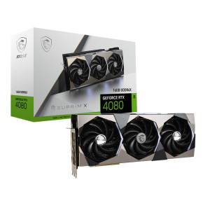 Видеокарта GF RTX 4080 16GB GDDR6X SUPRIM X MSI (GeForce RTX 4080 16GB SUPRIM X) Видеокарта GF RTX 4080 16GB GDDR6X SUPRIM X MSI (GeForce RTX 4080 16GB SUPRIM X)