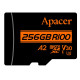 Карта пам`ятi MicroSDXC 256GB UHS-I/U3 Class 10 Apacer (AP256GMCSX10U8-R) + SD адаптер