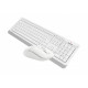 Комплект (клавіатура, миша) беспроводной A4Tech FG1012 White USB
