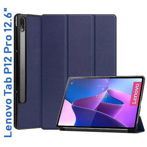 Чехол-книга BeCover Smart для Lenovo Tab P12 Pro TB-Q706F Deep Blue (708321) Чехол-книга BeCover Smart для Lenovo Tab P12 Pro TB-Q706F Deep Blue (708321)