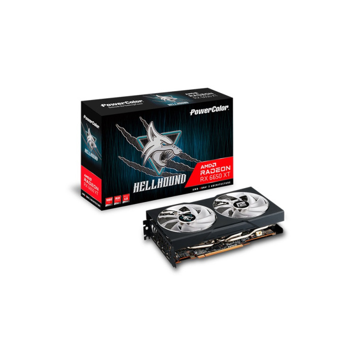 Видеокарта AMD Radeon RX 6650 XT 8GB GDDR6 Hellhound PowerColor (AXRX 6650XT 8GBD6-3DHL/OC)