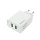 Мережевий зарядний пристрій ColorWay QC3.0 (2USBx3A) White (CW-CHS017Q-WT)
