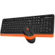 Комплект (клавіатура, миша) беспроводной A4Tech Bloody FG1010 Orange USB