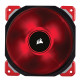 Вентилятор Corsair ML120 Pro LED Red (CO-9050042-WW), 120x120x25мм, 4-pin, черный