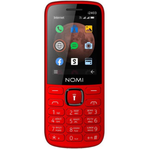 Мобильный телефон Nomi i2403 Dual Sim Red Мобильный телефон Nomi i2403 Dual Sim Red