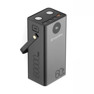 Универсальная мобильная батарея ColorWay Powerful 60000mAh Black (CW-PB600LPA5BK-PDD) Универсальная мобильная батарея ColorWay Powerful 60000mAh Black (CW-PB600LPA5BK-PDD)
