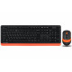 Комплект (клавиатура, мышь) беспроводной A4Tech Bloody FG1010 Orange USB