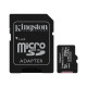Карта пам`яті MicroSDXC 256GB UHS-I/U3 Class 10 Kingston Canvas Select Plus R100/W85MB/s + SD-адаптер (SDCS2/256GB)