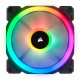 Вентилятор Corsair LL120 RGB (CO-9050071-WW), 120x120x25мм, 4-pin, чорний