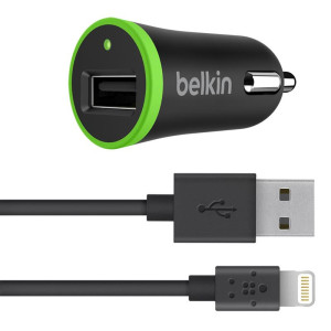 Автомобильное зарядное устройство для Belkin USB BoostUp Charger (Lightning сable, USB 2.4A) Black (F8J121bt04-BLK) Автомобильное зарядное устройство для Belkin USB BoostUp Charger (Lightning сable, USB 2.4A) Black (F8J121bt04-BLK)