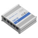 Коммутатор Teltonika TSW110 (TSW110000000) (industrial, unmanaged L2, 4xGE, 1xGE PoE in, IP30, ALU Case, 4 pin DC )