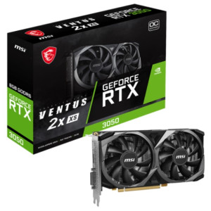 Видеокарта GF RTX 3050 8GB GDDR6 Ventus 2X XS MSI (GeForce RTX 3050 VENTUS 2X XS 8G) Видеокарта GF RTX 3050 8GB GDDR6 Ventus 2X XS MSI (GeForce RTX 3050 VENTUS 2X XS 8G)
