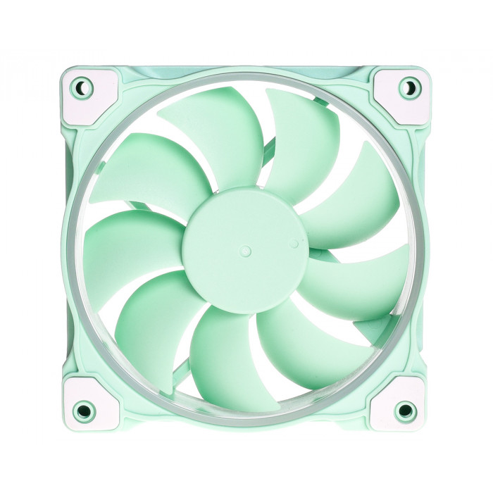 Вентилятор ID-Cooling ZF-12025-Mint Green, 120x120x25мм, 4-pin PWM, зеленый