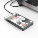 Внешний карман Orico для подключения SATA HDD/SSD 3.5", USB3.1 Gen 1 Type-C, Transparent (2139C3-CR-PRO)