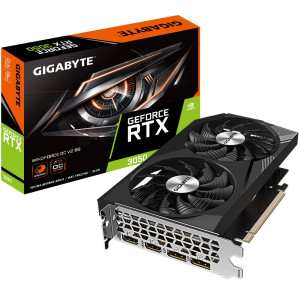 Видеокарта GF RTX 3050 8GB GDDR6 WindForce OC V2 Gigabyte (GV-N3050WF2OCV2-8GD) Видеокарта GF RTX 3050 8GB GDDR6 WindForce OC V2 Gigabyte (GV-N3050WF2OCV2-8GD)