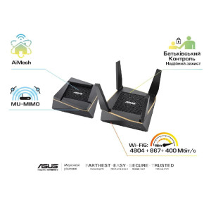Беспроводной маршрутизатор Asus RT-AX92U 2 pack Беспроводной маршрутизатор Asus RT-AX92U 2 pack