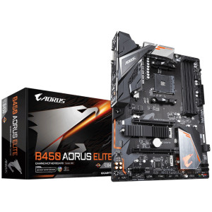 Материнская плата Gigabyte B450 Aorus Elite Socket AM4 Материнская плата Gigabyte B450 Aorus Elite Socket AM4