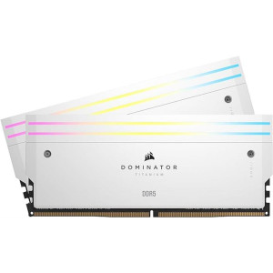 Модуль памяти DDR5 2x16GB/6000 Corsair Dominator Titanium RGB White (CMP32GX5M2B6000C30W) Модуль памяти DDR5 2x16GB/6000 Corsair Dominator Titanium RGB White (CMP32GX5M2B6000C30W)