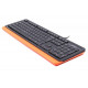 Клавиатура A4Tech Fstyler FKS10 Orange USB