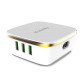Сетевое зарядное устройство ColorWay 1QC3.0+5AutoID (6USB, 7A) White (CW-CHS019Q-WT)
