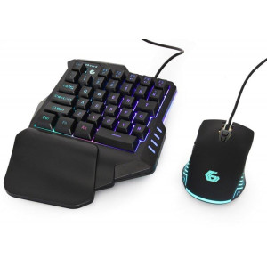 Комплект (клавиатура, мышь) Gembird GGS-IVAR-TWIN Black USB Комплект (клавиатура, мышь) Gembird GGS-IVAR-TWIN Black USB