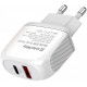 Мережевий зарядний пристрій ColorWay (Type-C PD + USB QC3.0) White (CW-CHS024QPD-WT)