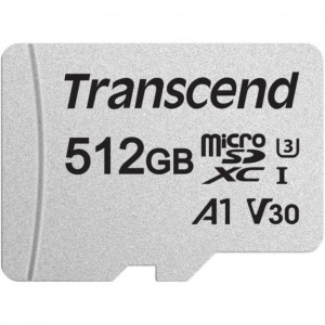 Карта пам`ятi MicroSDXC 512GB UHS-I/U3 Class 10 Transcend 300S A1 + SD-adapter (TS512GUSD300S-A) Карта пам`ятi MicroSDXC 512GB UHS-I/U3 Class 10 Transcend 300S A1 + SD-adapter (TS512GUSD300S-A)