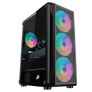 Корпус 1stPlayer X5-3G6P-1G6 Black без БП Корпус 1stPlayer X5-3G6P-1G6 Black без БП