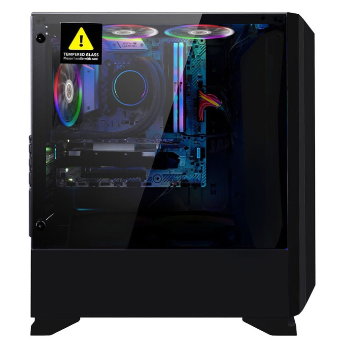 Корпус 1stPlayer Rainbow R6-R1 Color LED Black без БП