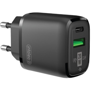 Сетевое зарядное устройство Intaleo TCGQPD220 (2USBx3A) Black (1283126509995)