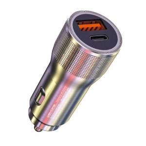Автомобильное зарядное устройство для WK WP-C30 (USB + Type-C) Silver (6941027615935) Автомобильное зарядное устройство для WK WP-C30 (USB + Type-C) Silver (6941027615935)