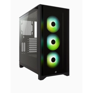 Корпус Corsair iCUE 4000X RGB Tempered Glass Black (CC-9011204-WW) без БП Корпус Corsair iCUE 4000X RGB Tempered Glass Black (CC-9011204-WW) без БП