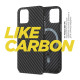 Чехол-накладка Armorstandart LikeCarbon MagCase для iPhone 12 Pro Max Black (ARM66635)