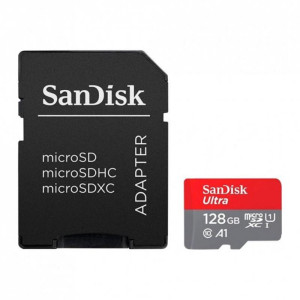 Карта пам`ятi MicroSDXC 128GB UHS-I Class 10 SanDisk Ultra A1 R140MB/s + SD-adapter (SDSQUAB-128G-GN6MA) Карта пам`ятi MicroSDXC 128GB UHS-I Class 10 SanDisk Ultra A1 R140MB/s + SD-adapter (SDSQUAB-128G-GN6MA)