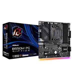 Материнская плата ASRock B550M PG Riptide Socket AM4 Материнская плата ASRock B550M PG Riptide Socket AM4