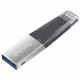 Флеш-накопитель USB3.0 64GB Lightning SanDisk iXpand Mini Black/Silver (SDIX40N-064G-GN6NN)