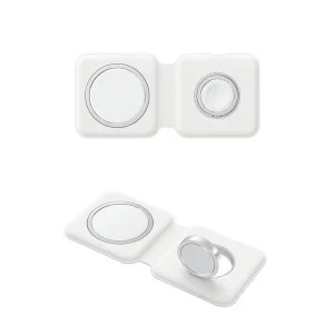 Бездротовий зарядний пристрій ColorWay MagSafe Duo Charger 15W for iPhone White (CW-CHW32Q-WT)